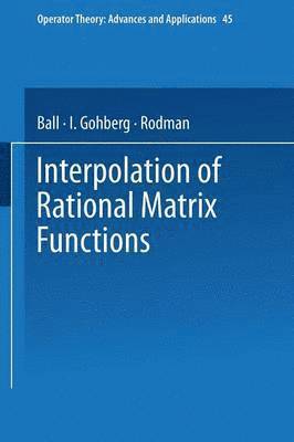 bokomslag Interpolation of Rational Matrix Functions