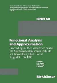 bokomslag Functional Analysis and Approximation
