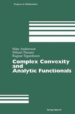 bokomslag Complex Convexity and Analytic Functionals