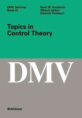 Topics in Control Theory 1