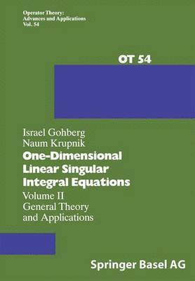 bokomslag One-Dimensional Linear Singular Integral Equations