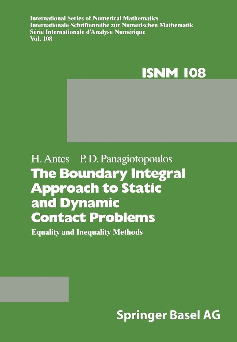 Boundary Integral Approach to Static and Dynamic Contact Problems