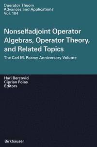 bokomslag Nonselfadjoint Operator Algebras, Operator Theory, and Related Topics