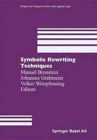 bokomslag Symbolic Rewriting Techniques