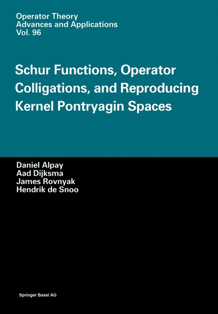 Schur Functions, Operator Colligations, and Reproducing Kernel Pontryagin Spaces 1
