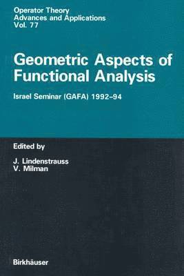 bokomslag Geometric Aspects of Functional Analysis