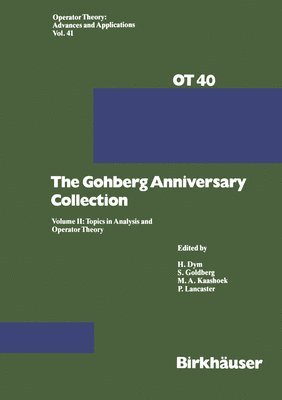 The Gohberg Anniversary Collection 1
