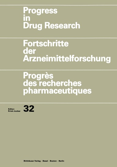 JUCKER, MEYER - Progress in Drug Research / Fortschritte der Arzneimittelforschung / Progrès des recherches pharmaceutiques, Häftad