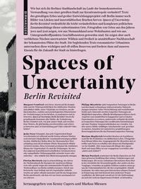 bokomslag Spaces of Uncertainty - Berlin revisited