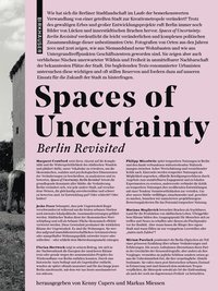 bokomslag Spaces of Uncertainty - Berlin Revisited