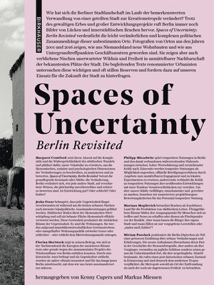 Spaces of Uncertainty - Berlin revisited 1