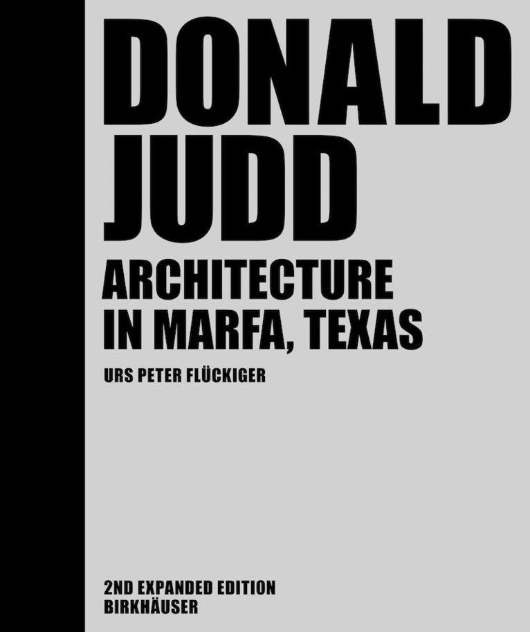Urs Peter Flückiger, Urs Peter Fluckiger - Donald Judd, Inbunden