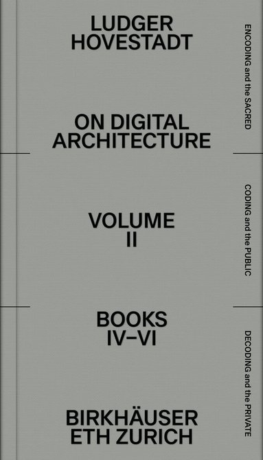 Ludger Hovestadt, Ludger Hovestadt, Vera Bühlmann - On Digital Architecture in Ten Books, Häftad