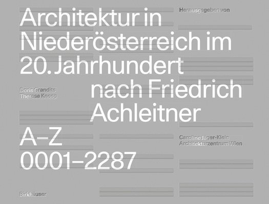 Architektur in Niedersterreich im 20. Jahrhundert nach Friedrich Achleitner 1