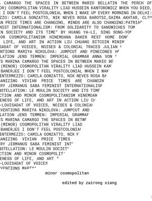 Zairong Xiang, Zairong Xiang - minor cosmopolitan – Thinking art, politics, and the universe together otherwise, Häftad