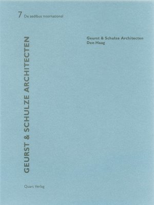 bokomslag Geurst and Schulze: de aedibus international