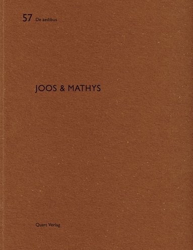 bokomslag Joos and Mathys: De aedibus