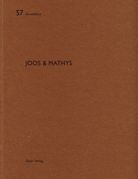 Heinz Wirz - Joos and Mathys: De aedibus, Häftad
