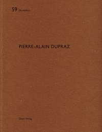 bokomslag Pierre-Alain Dupraz: De aedibus