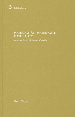 bokomslag Materialitat/Materialite/Materiality