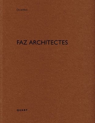 bokomslag FAZ architectes
