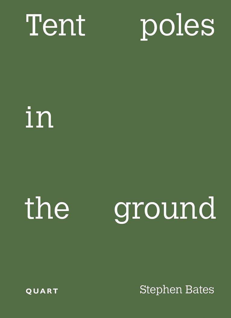 Tent poles in the ground