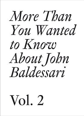 John Baldessari: Volume 2 1