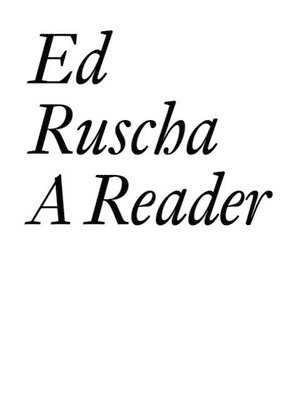 Jean-Pierre Criqui - Ed Ruscha, Häftad