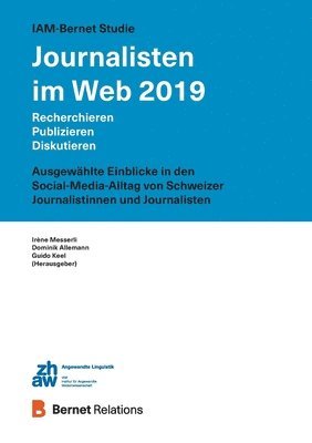 bokomslag IAM-Bernet Studie Journalisten im Web 2019