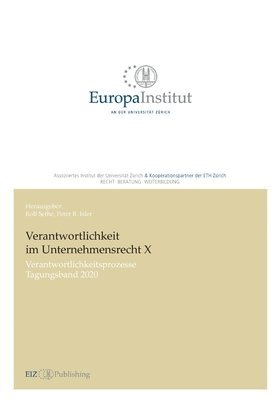 Rolf Sethe, Rolf Sethe - Verantwortlichkeit im Unternehmensrecht X: Verantwortlichkeitsprozesse - Tagungsband 2020, Häftad
