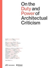 bokomslag On the Duty and Power of Architectural Criticism