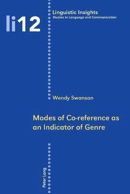 Modes of Co-reference as an Indicator of Genre: v. 12 1