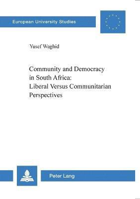 bokomslag Community and Democracy in South Africa