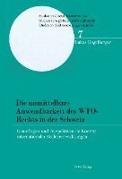Lukas Engelberger, Thomas Cottier - Die Unmittelbare Anwendbarkeit Des Wto-Rechts in Der Schweiz: Grundlagen Und Perspektiven Im Kontext Internationaler Rechtsentwicklungen, Häftad