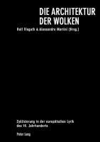 bokomslag Die Architektur der Wolken