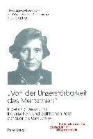 bokomslag «Von der Unzerstoerbarkeit des Menschen»