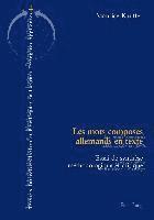 bokomslag Les mots composes allemands en texte