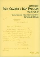 bokomslag Lettres De Paul Claudel A Jean Paulhan (1925-1954)