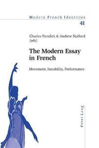 bokomslag Modern Essay in French