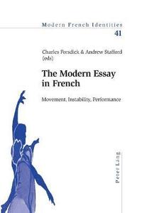 bokomslag The Modern Essay in French