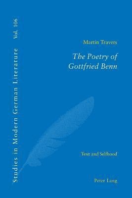 bokomslag Poetry of Gottfried Benn