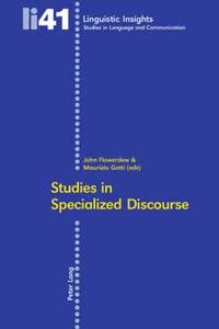 bokomslag Studies in Specialized Discourse