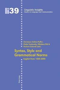 bokomslag Syntax, Style and Grammatical Norms