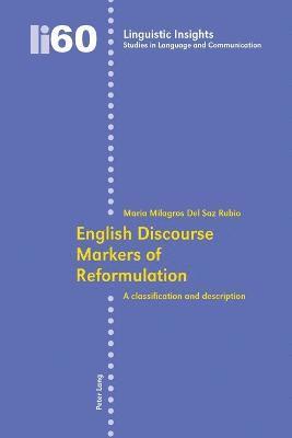 English Discourse Markers of Reformulation 1
