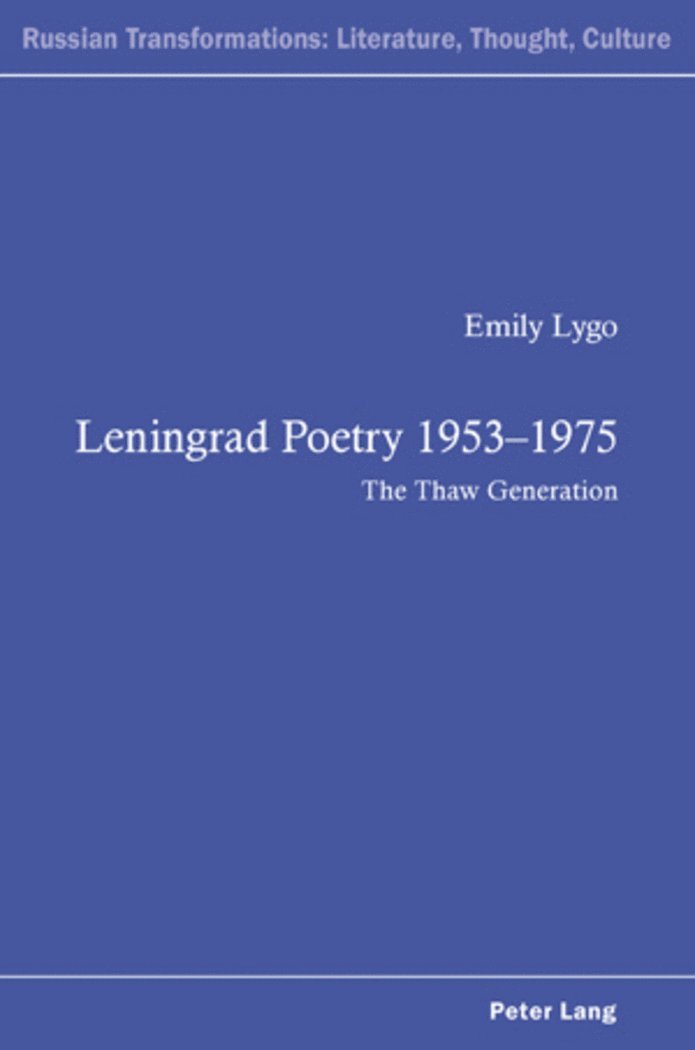 Leningrad Poetry 19531975 1