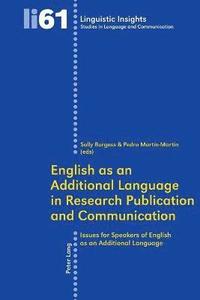 bokomslag English as an Additional Language in Research Publication and Communication