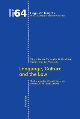 Language, Culture and the Law 1