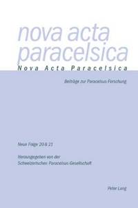 bokomslag Nova ACTA Paracelsica 20/21