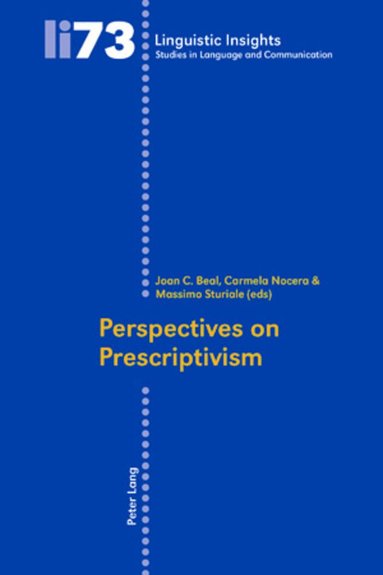 Joan C. Beal, Carmela Nocera, Massimo Sturiale - Perspectives on Prescriptivism, Häftad