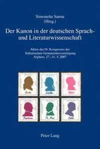 bokomslag Der Kanon in Der Deutschen Sprach- Und Literaturwissenschaft
